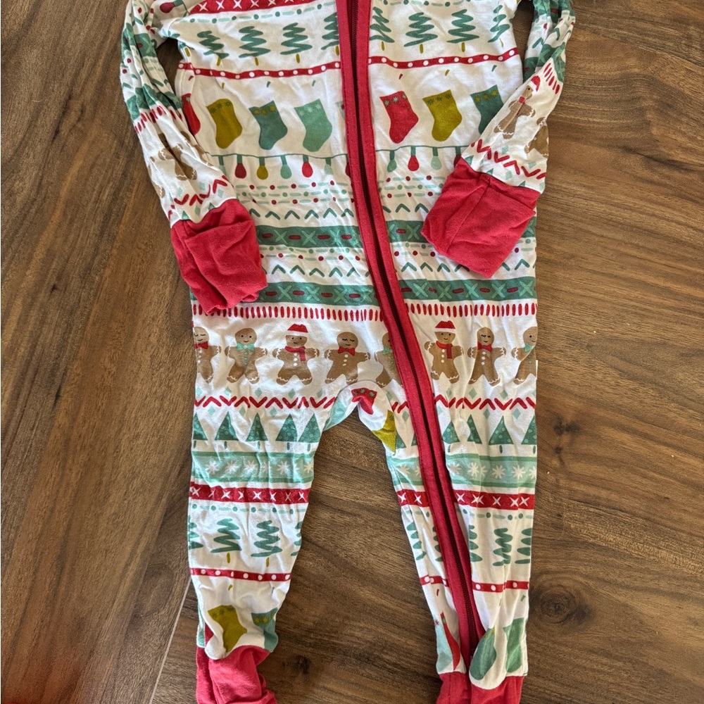 Little Sleepies Holiday Fair Isle Zippy